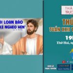 GPVO – Thánh lễ trực tuyến ngày 30-8-2021: Thứ Hai tuần XXII thường niên, lúc 19g30