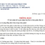 Ban Mục vụ Ơn gọi: Thông báo nhận hồ sơ gia nhập Lớp Dự tu Giáo phận (đợt 2)