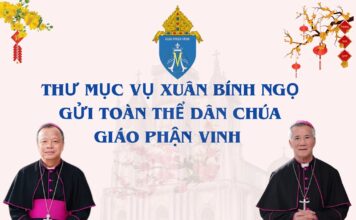Thư Mục vụ Xuân Bính Ngọ 2026 gửi toàn thể Dân Chúa Giáo phận Vinh