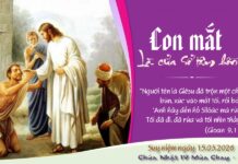 Con mắt là cửa sổ tâm hồn! (Suy niệm Chúa Nhật IV Mùa Chay – A)