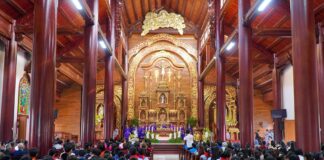 Thánh lễ cao điểm tuần chầu đền tạ tại Giáo xứ Bột Đà