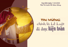 Tin Mừng – Lề Luật đã được kiện toàn