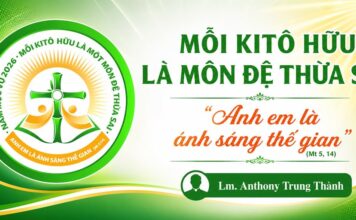 Mỗi Ki tô hữu là một môn đệ thừa sai – “Anh em là ánh sáng thế gian” (Mt 5, 14)