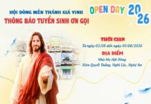 Hội dòng Mến Thánh Giá Vinh: Thông báo Tuyển Sinh Ơn Gọi năm 2026