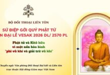Sứ điệp gửi quý phật tử nhân dịp đại lễ Vesak 2026: Phật tử và Kitô hữu vì một nền hòa bình “phi vũ khí và giải trừ vũ khí”