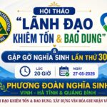 Thư mời dự hội thảo “Lãnh đạo khiêm tốn & Bao dung” và buổi gặp gỡ Nghĩa Sinh lần thứ 30