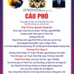 Cáo phó: Ông cố Giuse Nguyễn Quang Hợi (Thân phụ của Lm. Giuse Nguyễn Quang Minh)