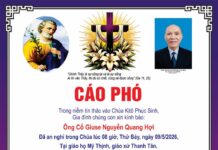 Cáo phó: Ông cố Giuse Nguyễn Quang Hợi (Thân phụ của Lm. Giuse Nguyễn Quang Minh)