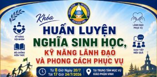 Thư mời tham dự khóa huấn luyện Nghĩa Sinh